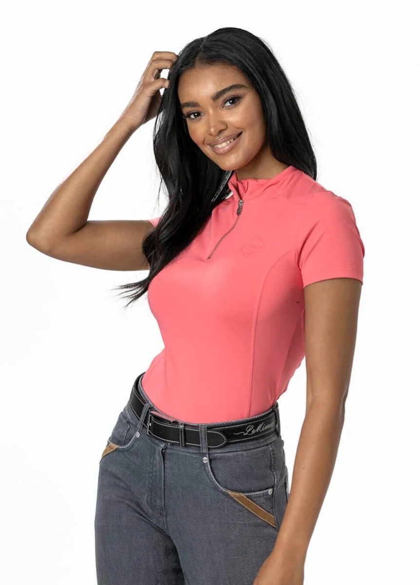 LeMieux Short Sleeve Base Layer - Papaya 5 LeMieux Short Sleeve Base Layer - Papaya - Image 5