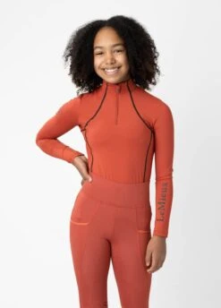 LeMieux Young Rider Base Layer - Sienna -Equisstride Style Shop lemieux youth base sienna 4rdy