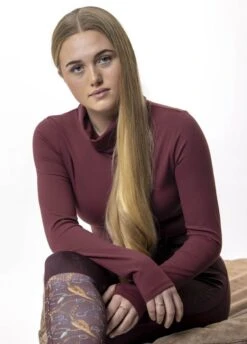 LeMieux Liberte Roll Neck - Rioja -Equisstride Style Shop lmliberterollrioja5rdy