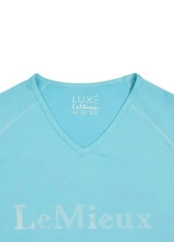 LeMieux Luxe T-Shirt - Azure -Equisstride Style Shop lmluxeshirtazurerdy