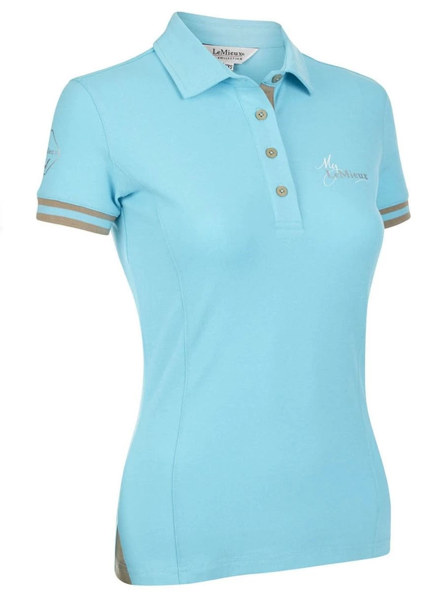 LeMieux Polo Shirt - Azure 1 LeMieux Polo Shirt - Azure