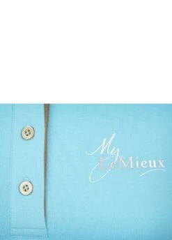 LeMieux Polo Shirt - Azure 9 LeMieux Polo Shirt - Azure -Equisstride Style Shop lmpoloazurerdy copy