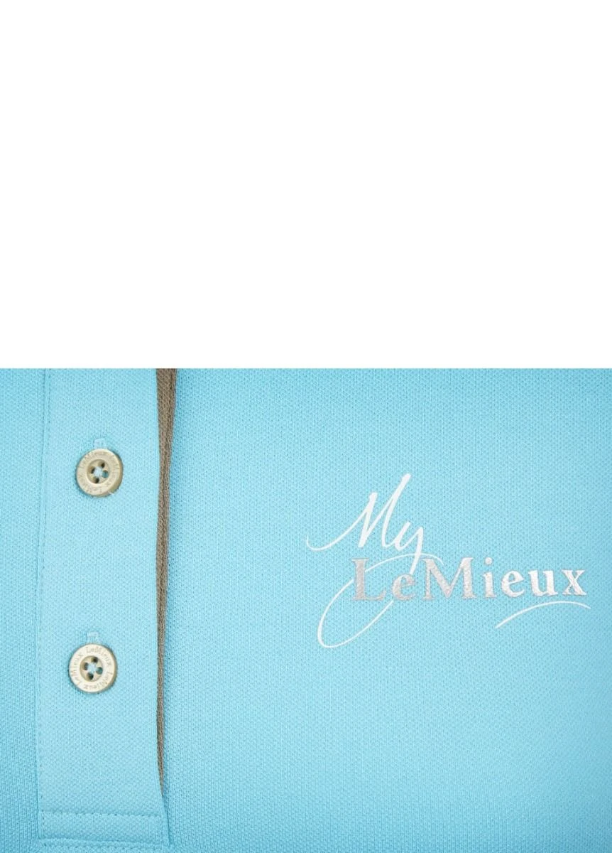 LeMieux Polo Shirt - Azure 4 LeMieux Polo Shirt - Azure - Image 4