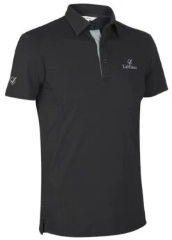 LeMieux Monsieur Mens Polo Shirt - Black -Equisstride Style Shop lmpoloblack3rdy
