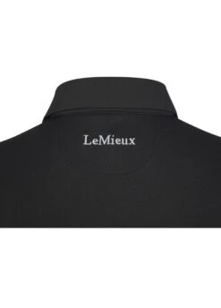 LeMieux Monsieur Mens Polo Shirt - Black -Equisstride Style Shop lmpoloblack5rdy