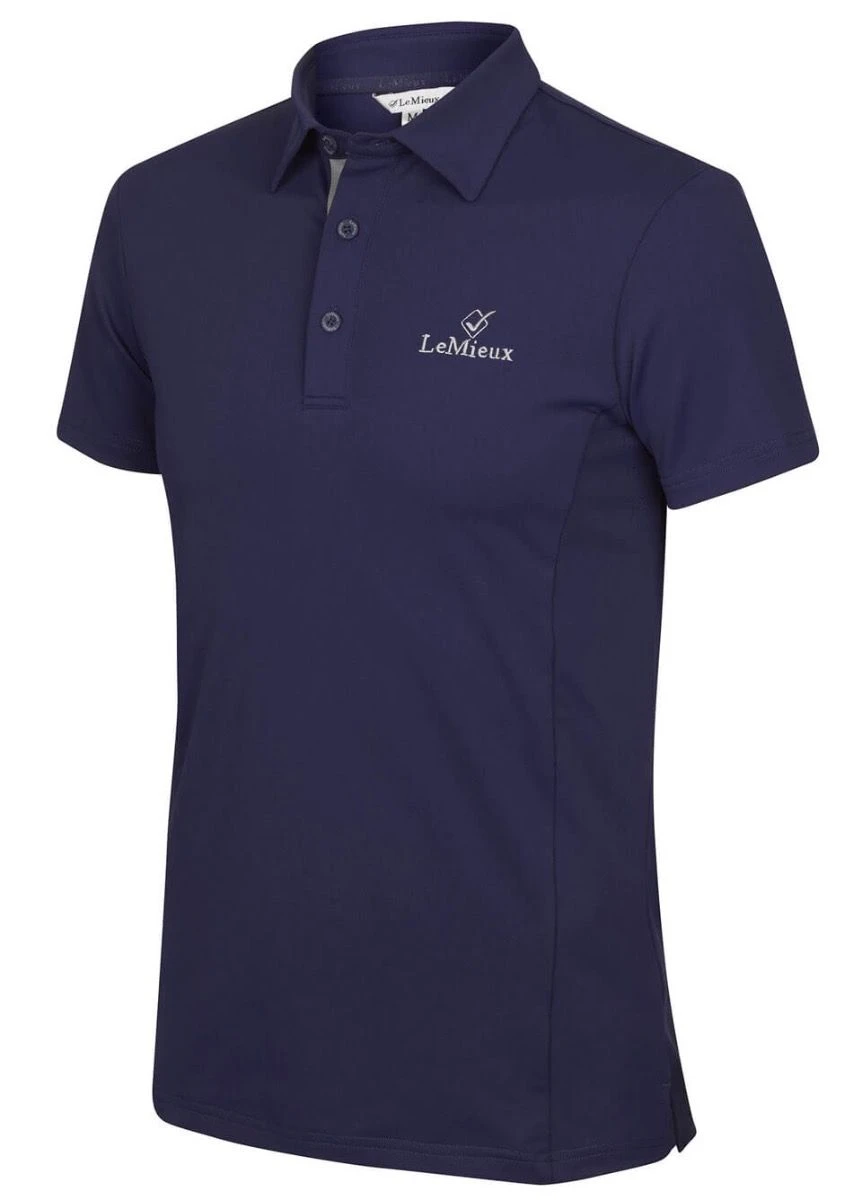 LeMieux Monsieur Mens Polo Shirt - Navy 2 LeMieux Monsieur Mens Polo Shirt - Navy - Image 2
