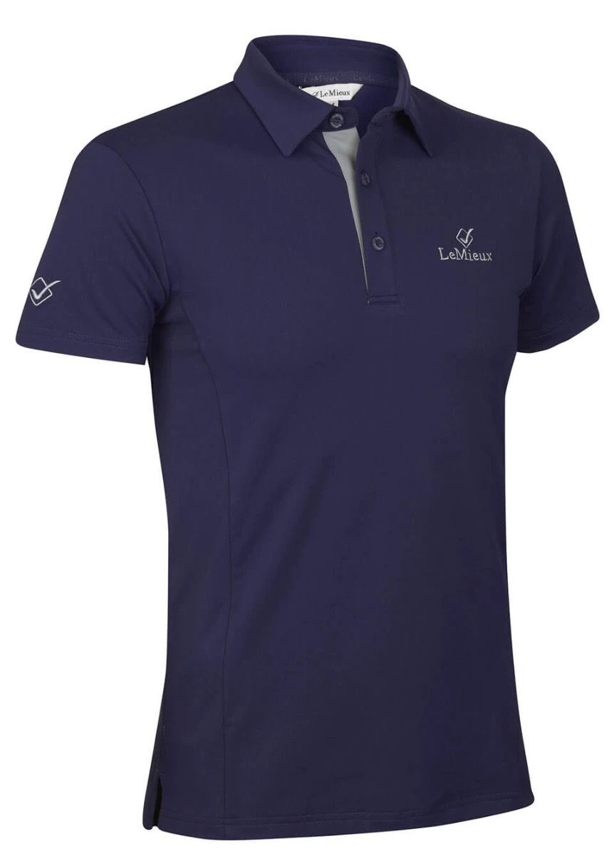 LeMieux Monsieur Mens Polo Shirt - Navy 3 LeMieux Monsieur Mens Polo Shirt - Navy - Image 3