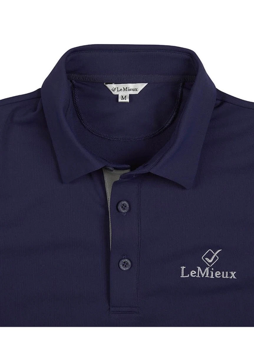 LeMieux Monsieur Mens Polo Shirt - Navy 5 LeMieux Monsieur Mens Polo Shirt - Navy - Image 5
