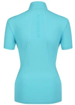 LeMieux ActiveWear Short Sleeve Base Layer - Azure -Equisstride Style Shop lmshortbaseazure3rdy