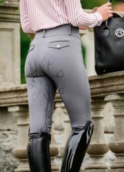PS Of Sweden Zoe Breeches - Grey -Equisstride Style Shop pszoebreechgrey3rdy