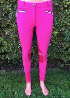 Spooks Ladies Ricarda Knee Grip Breeches - Pink