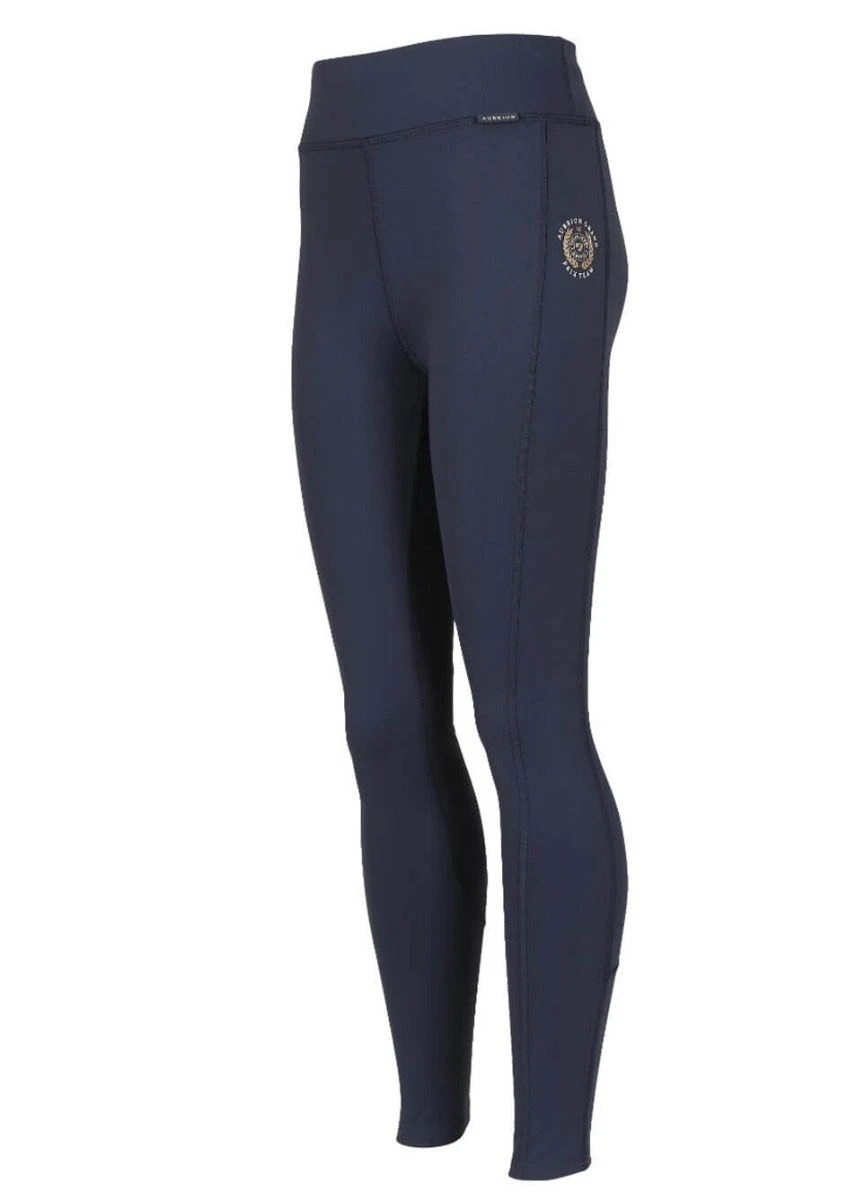 Shires Aubrion Young Rider Non-Stop Tights - Navy 1 Shires Aubrion Young Rider Non-Stop Tights - Navy