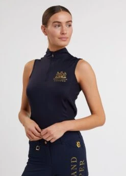 Holland Cooper Equestrian Sleeveless Base Layer - Ink Navy -Equisstride Style Shop sleevelessbaseinkrdy