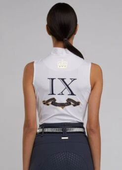 Holland Cooper Equestrian Sleeveless Base Layer - White -Equisstride Style Shop sleevelesstopwhtrdy