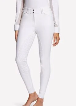 Ariat Womens Tri Factor Full Seat Breeches - White